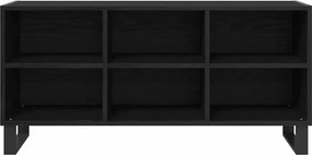 vidaXL TV szekrény Fekete tölgy 103,5 x 30 x 50 cm Faanyag