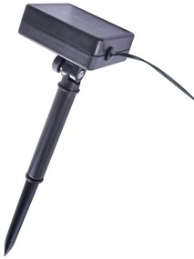 2 db zöld mesterséges boxwood gömbök LED fényekkel 38 cm