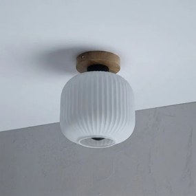Mennyezeti lámpa HARMA WOOD 1xE27/15W/230V tölgy/fehér átm. 20 cm