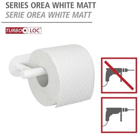 Fehér öntapadós rozsdamentes acél WC-papír tartó Orea – Wenko