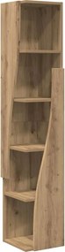 vidaXL Sarokszekrény Artisan tölgy 27,5x27x140cm Faanyag