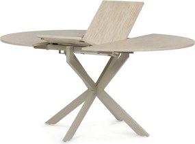 Étkezőasztal bővíthető 120–160 × 120 cm melamin travertin TRV