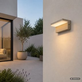 Rabalux 77219 - LED kültéri fali lámpatest ZARAGOZA LED/9W/230V IP54 bézs