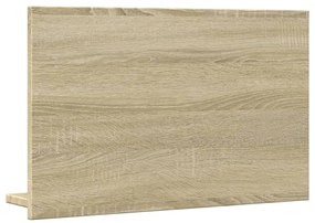 sonoma tölgy szerelt fa tükrös fürdőszobaszekrény 60x11x37 cm