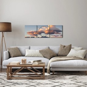 Kép - Varázslatos ég (órával) (90x30 cm)