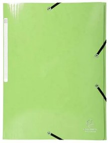 Gumis, mappa, karton, A4, EXACOMPTA Iderama, világos zöld (EX55823E)