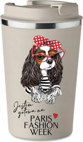 Prémium Termo Bögre bézs Nőnapi ajándék Készen Állok KT_450_b