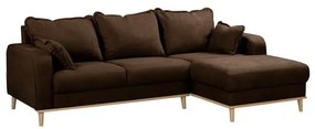 Sötétbarna sarokkanapé (jobb oldali) Beata – Ropez