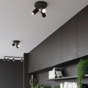 Sollux SL.1016 - Spotlámpa RING 3xGU10/10W/230V fekete