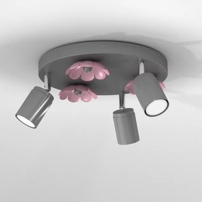 Spotlámpa FLOWER 3xGU10/8W/230V matt króm