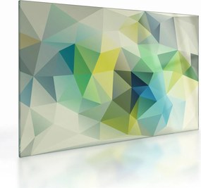 A geometriai absztrakció képe (üvegen) (70x50 cm)