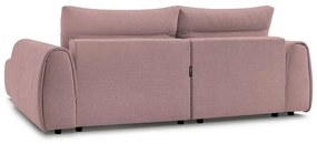 Világos rózsaszín sarokkanapé Aden – Bobochic Paris