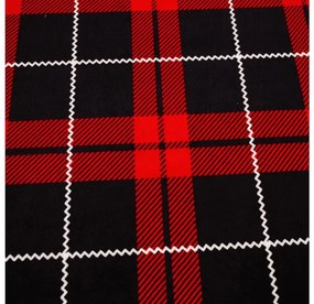 ALBURY 90x200 cm piros mikroplüss lepedő