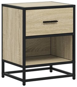 Sonoma tölgy színű szerelt fa éjjeliszekrény 40 x 31 x 50 cm