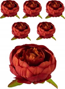 6x Bazsarózsa Termék Virágfej Peonie Virág Művirág