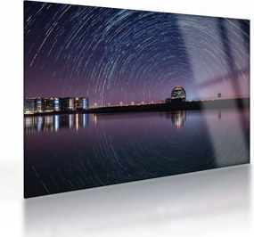 Egy éjszakai égbolt csillagokkal (üvegen) (70x50 cm)
