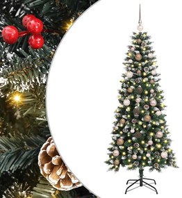 Mű karácsonyfa LED -es lámpákkal Zöld 150 cm PVC