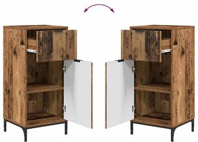 Fürdőszoba bútor szett 2 pcs Régi fa 39.5 x 36 x 88 cm Faanyag