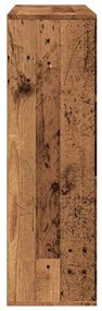 antik fa színű könyvszekrény 98 x 29 x 97,5 cm