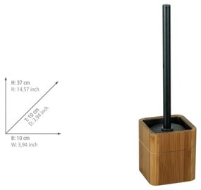 WENKO 26104100 - SERRO WC-kefe 10x37 cm barna/fekete