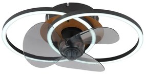 Globo Karen 03661 távirányítós mennyezeti ventilátoros lámpa, 24W LED, 2700K-6500K, 28-490 lm