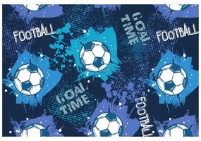 Tapéta  futball labda kékben