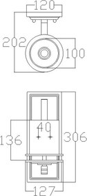 Kichler HENDRIK KL-HENDRIK1-BATH Fali lámpa 1x3,5W/G9 320LM IP44