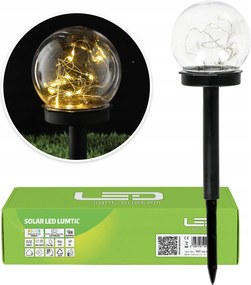 LED-es napelemes kerti lámpa beszúrható gömb 4000K IP44 Lls