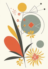 Poszter 68x98cm Geometrikus kert