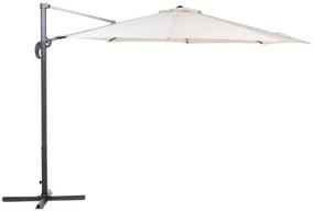 Függő bézs napernyő ⌀ 300 cm SAVONA Beliani