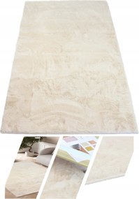 Plüss Szőnyeg Nyuszi Szőrme Puha Bársony Rabbit Krémszínű 200x290 cm