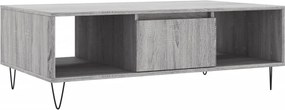 vidaXL szürke sonoma szerelt fa dohányzóasztal 104 x 60 x 35 cm