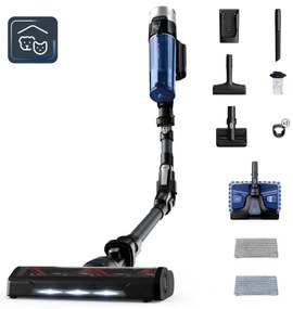 Rowenta - Botporszívó X-FORCE FLEX ANIMAL AQUA AUTO 4in1 250W/230V fekete/kék