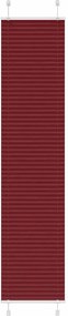 vidaXL pliszírozott redőny Bordeaux piros 40x200 cm szövetszélesség