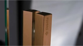 Prizma zuhanykabin_80x80, szálcsiszolt bronz (KTJ_C38R+KTJ_C38R)