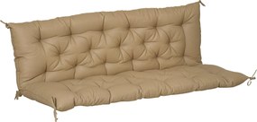 Outsunny 3 Fős Pad Készlet 150x98x8 cm, Pad Párna Hevederekkel, Ülőpárna, Kültéri/Beltéri Székpárna, Üléspárna Kertibútorhoz, Ablakülő Pad, Terasz Swi