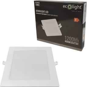 Mennyezeti Led lámpa Süllyesztett lámpatest Négyzet alakú 12W 4000K Semleges Fehér