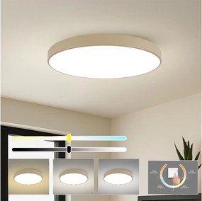 Brilagi-LED mennyezeti lámpatest POOL LED/128W/230V 3000/4500/6000K Ø 100 cm bézs