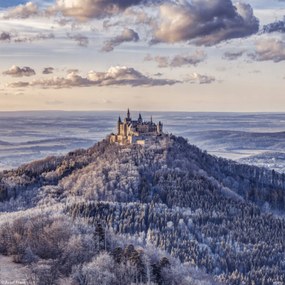 Poszter 20x20cm Hohenzollern kastély 3, Assaf Frank
