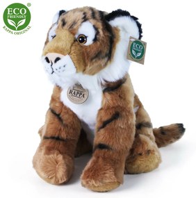 ECO-FRIENDLY plüss ülő tigris, 30 cm