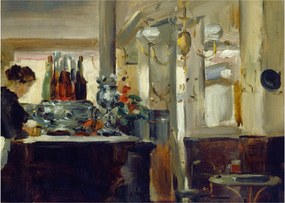 Kép - Style of Edouard Manet, Bon Bock Cafe, reprodukciók (70x50 cm)