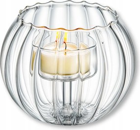 Gyertyatartó 1 db Wilmax teamécseshez 12cm hőálló üvegből