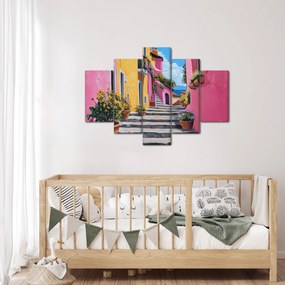 Kép - Rózsaszín sikátor (150x105 cm)