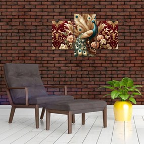 Kép – Elegáns páva (90x60 cm)