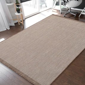 Egyszerű és praktikus sima barna szőnyeg Szélesség: 120 cm | Hossz: 170 cm