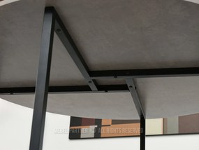 Étkezőasztal Bird (beton + fekete). 1111737