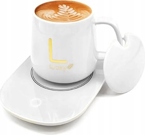 Elektromos Teás-kávés Bögre Melegítő Bögre Fedél Szett