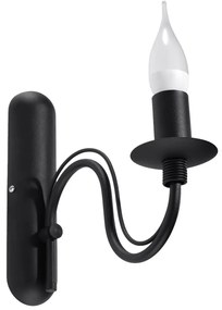 Fali lámpa MINERWA 1xE14/40W/230V fekete