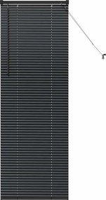 vidaXL Zsalugáter Redőnyök Fekete 175 x 60 cm Alumínium