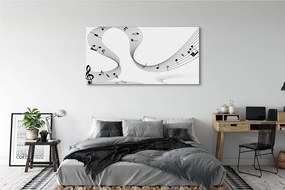 Canvas képek Violinkulcs 100x50 cm